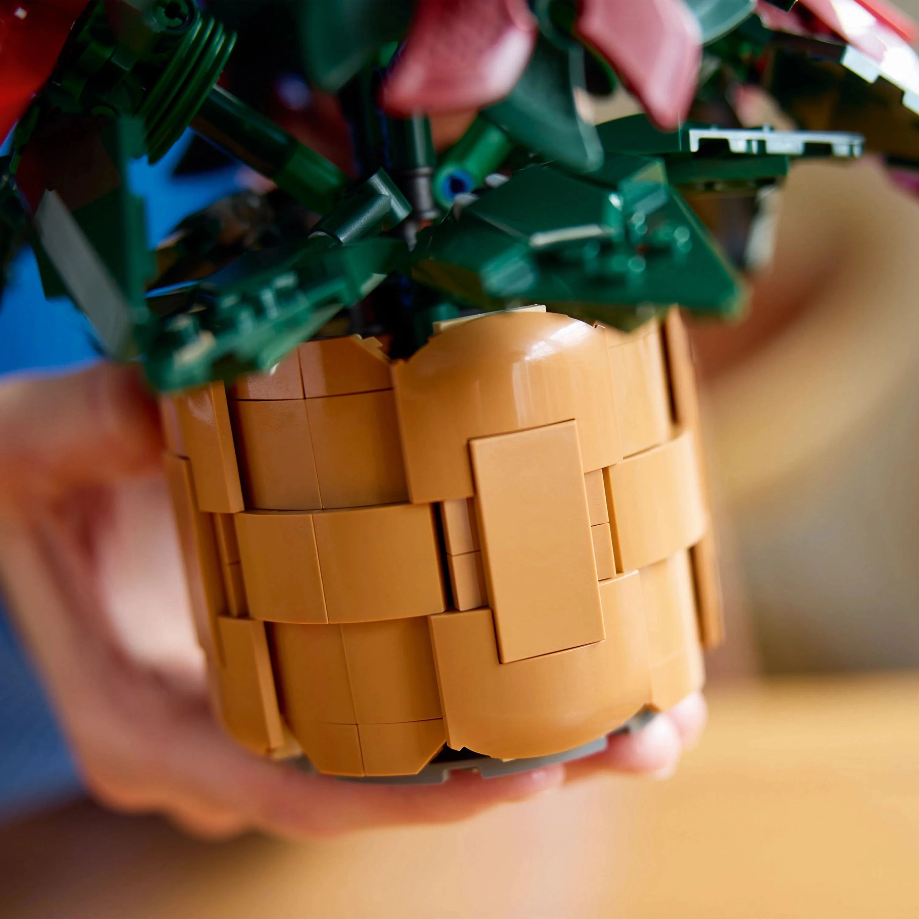 LEGO Icons Poinsettia Plant Decor Building Set for Adults 10370