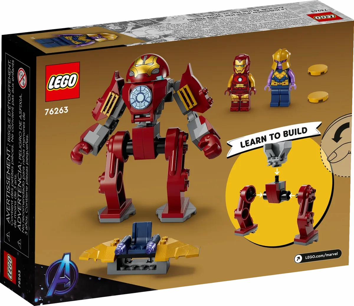 LEGO Marvel Iron Man Hulkbuster vs. Thanos 76263 Building Toy