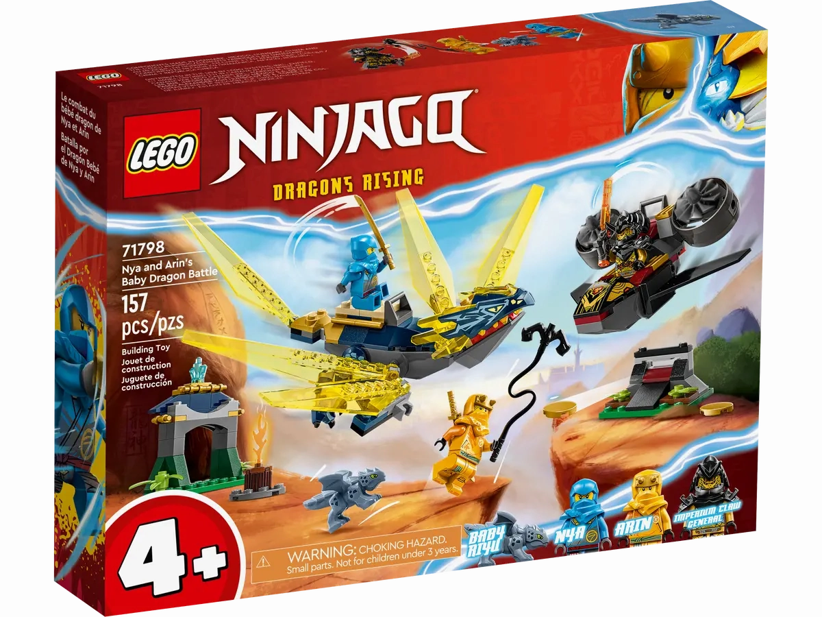 LEGO NINJAGO NYA and Arins Baby Dragon Battle 71798 Ninja Building Toy