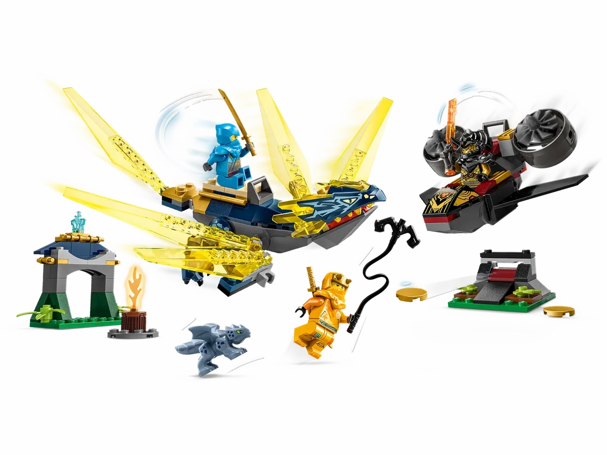 LEGO NINJAGO NYA and Arins Baby Dragon Battle 71798 Ninja Building Toy