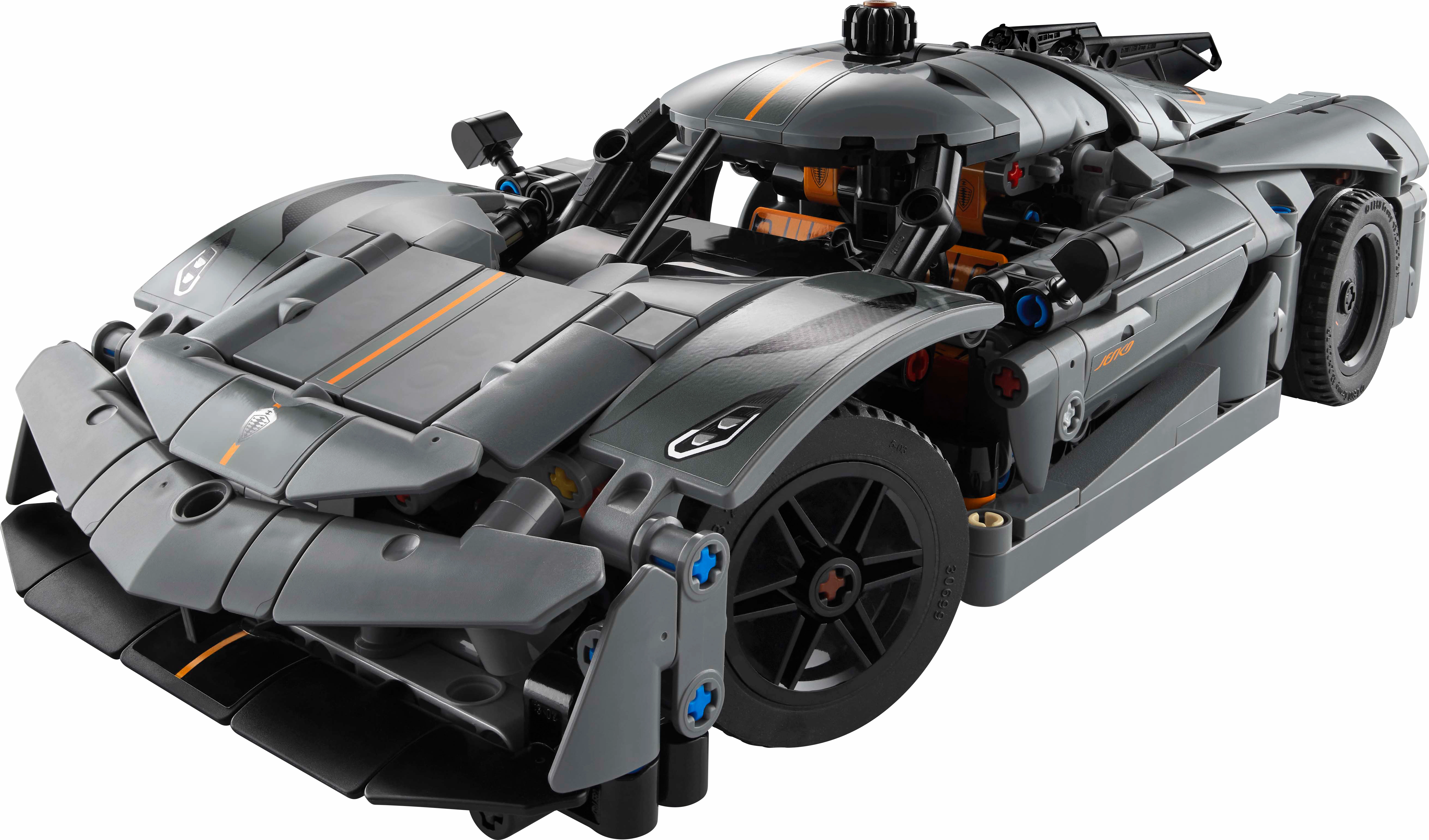 LEGO Technic Koenigsegg Jesko Absolut Gray Hypercar Building Set for Kids 42173