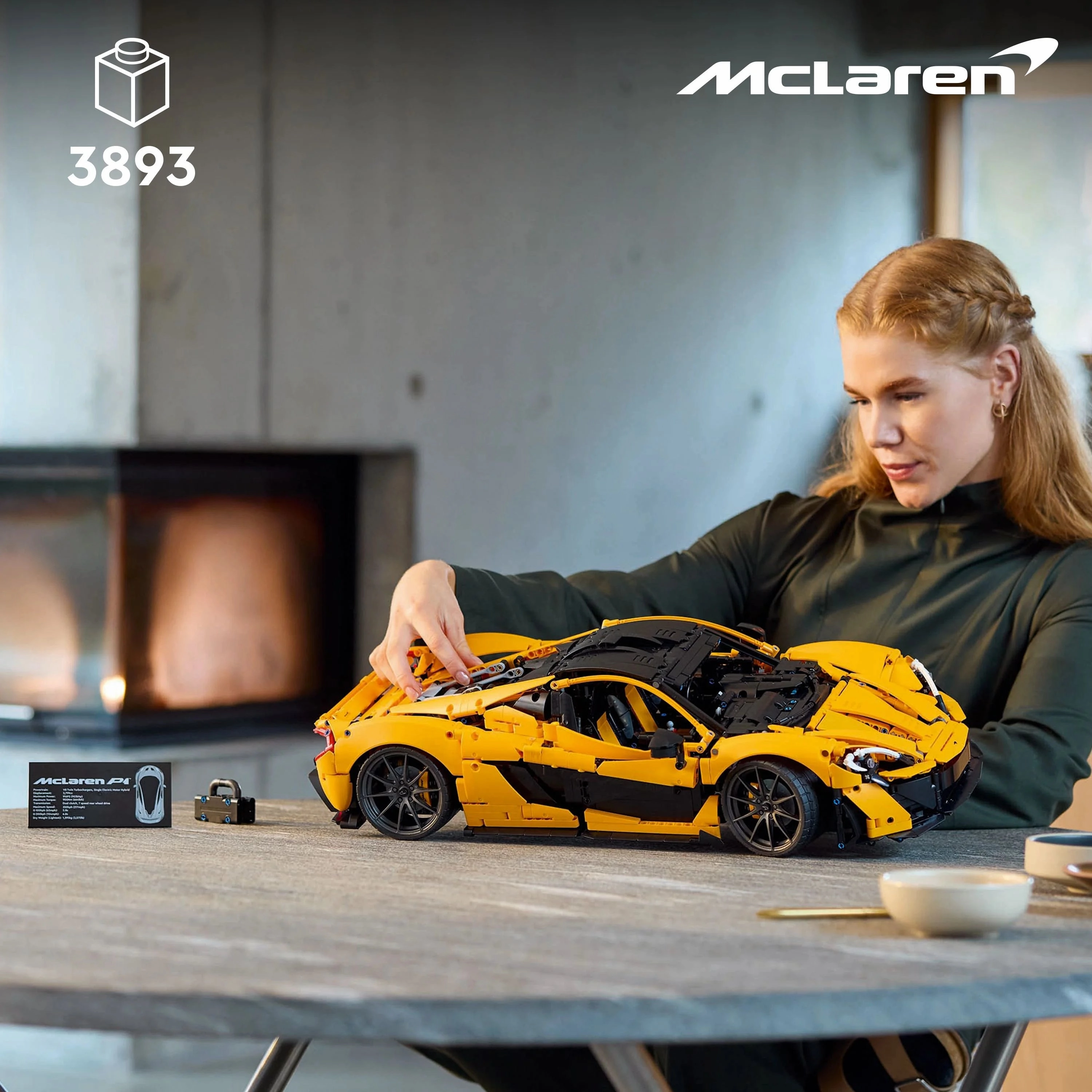 LEGO Technic McLaren P1 Hypercar Set for Adults, Vehicle Enthusiast Gift 42172