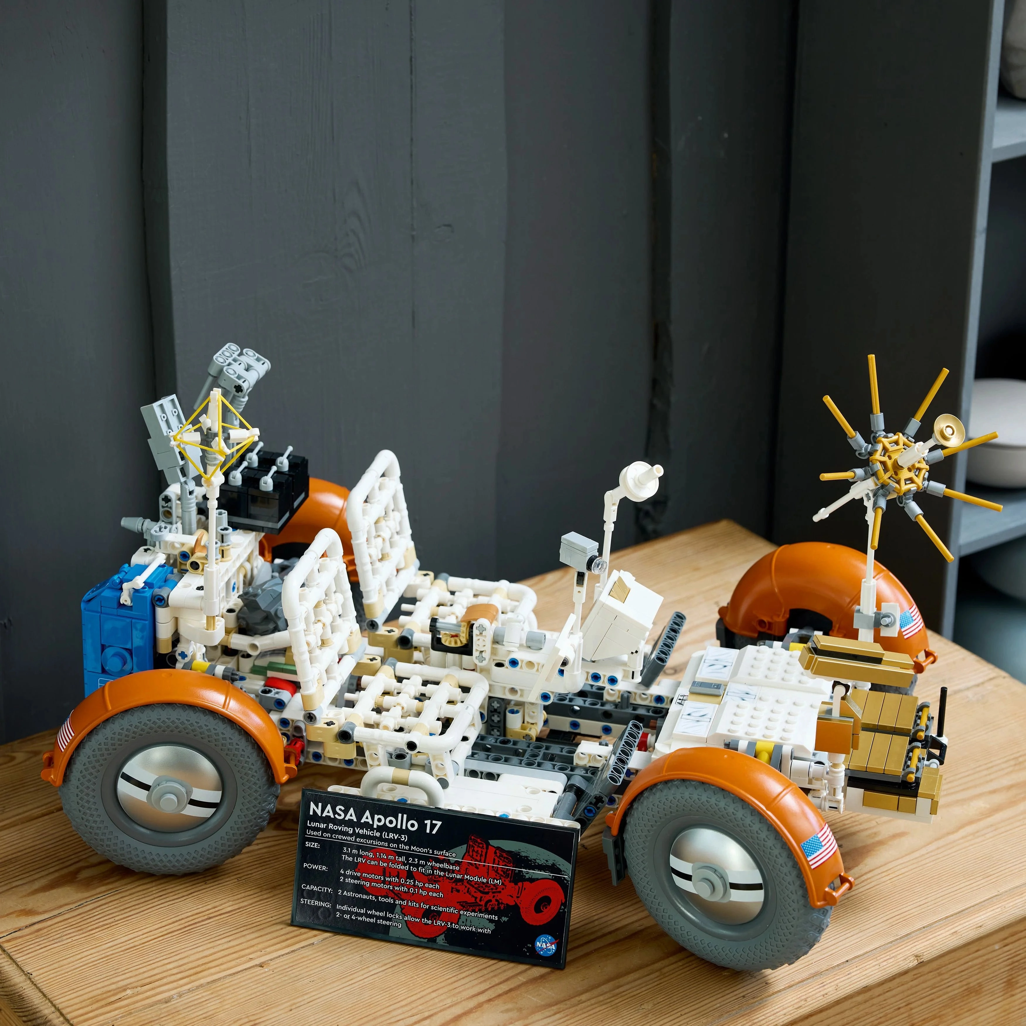 LEGO Technic NASA Apollo Lunar Roving Vehicle  LRV, Space Rover Model Set for Adults 42182
