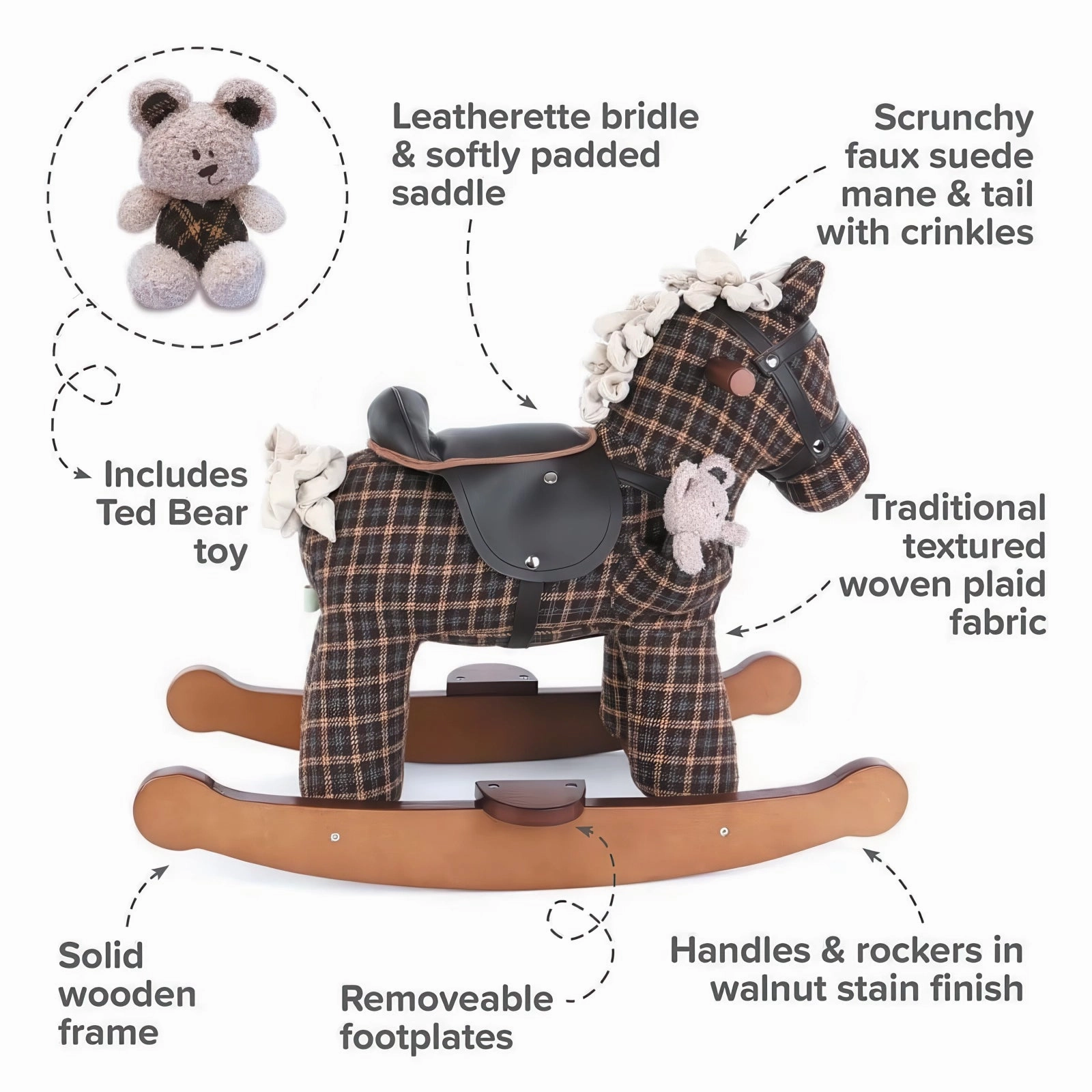 Little Bird Told Me Rufus & Ted Rocking Horse