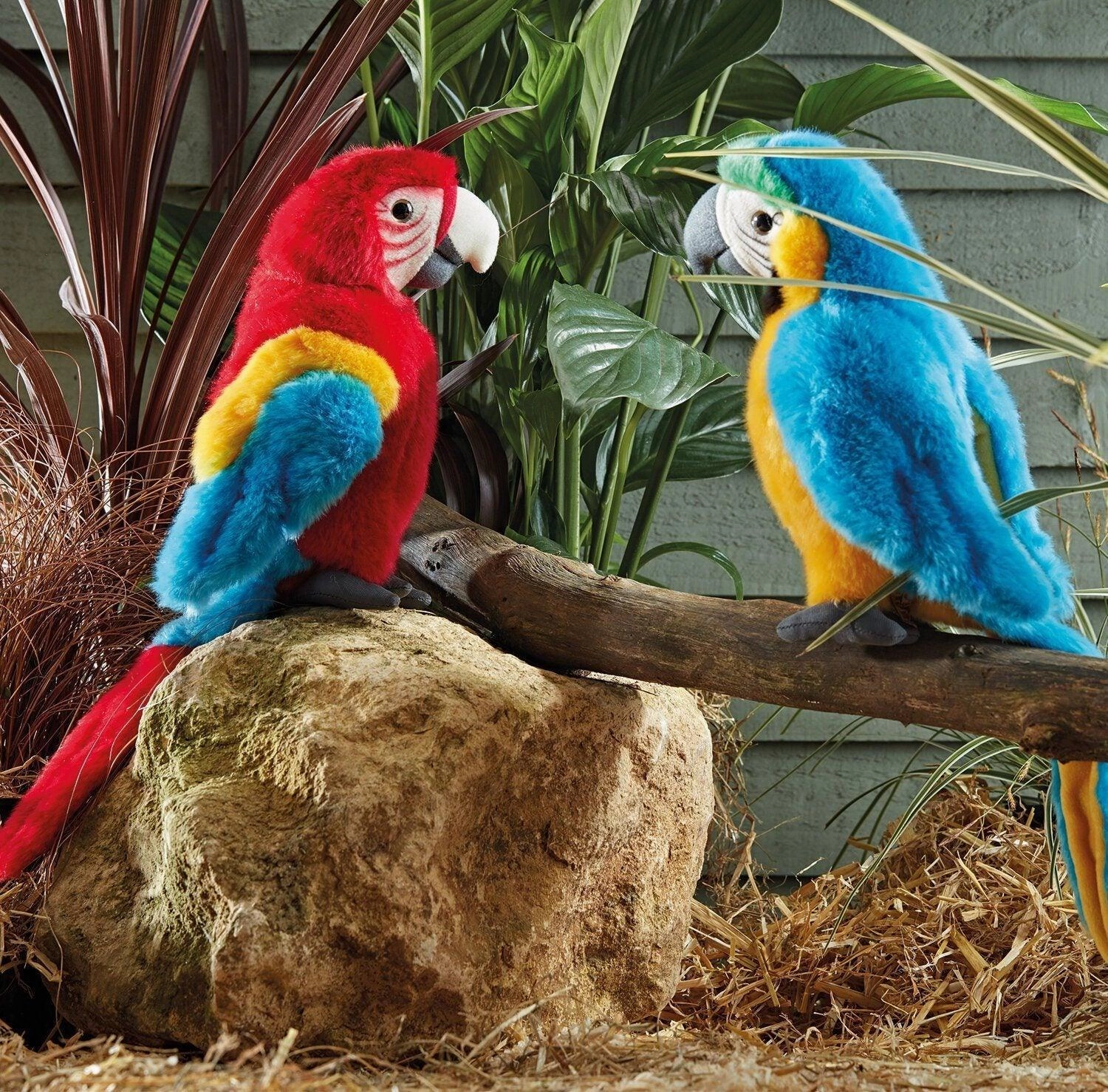 LIVING NATURE AN470 Blue Macaw Parrot Soft Toy