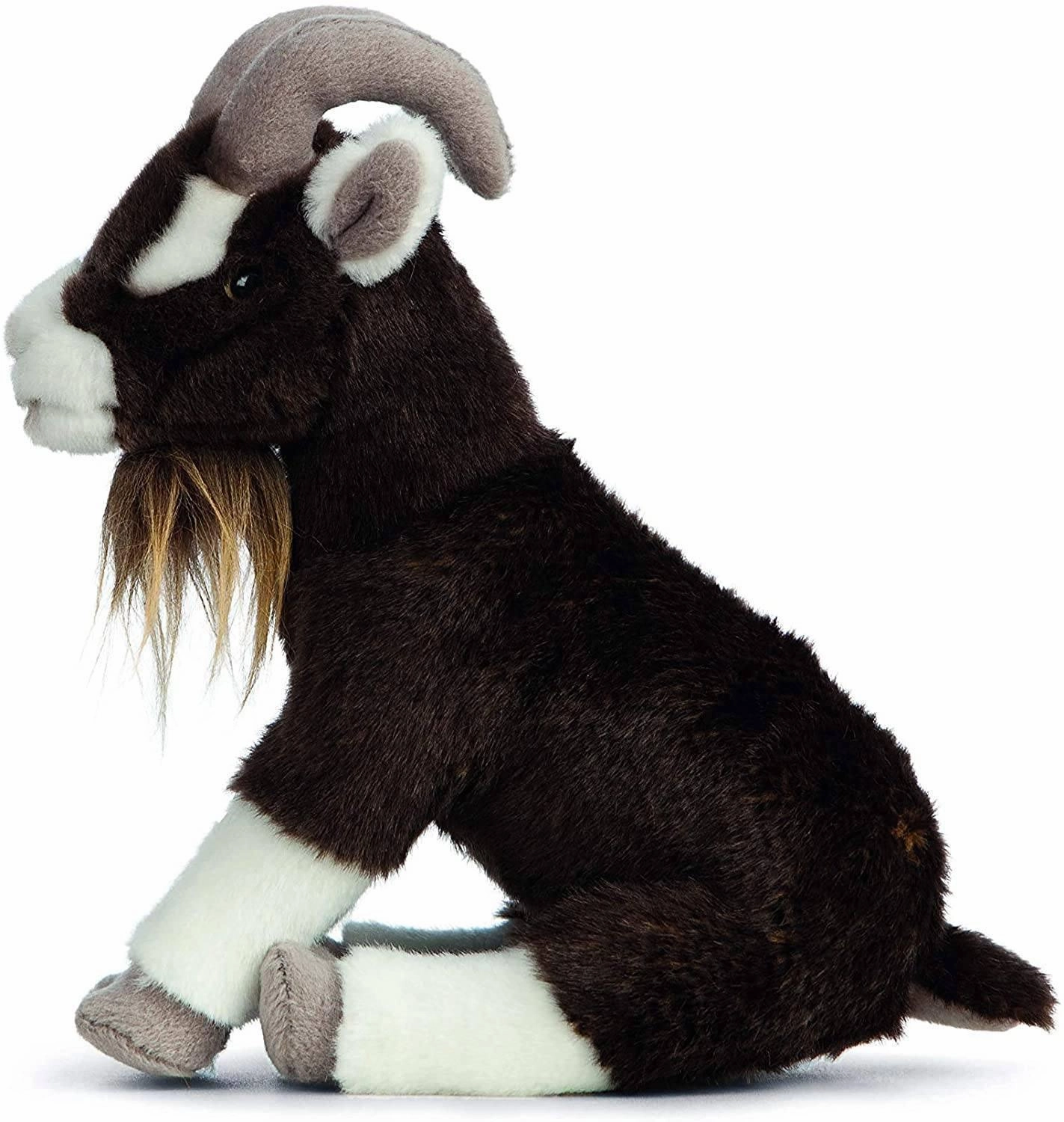 LIVING NATURE Brown Goat Sitting 20cm Soft Toy