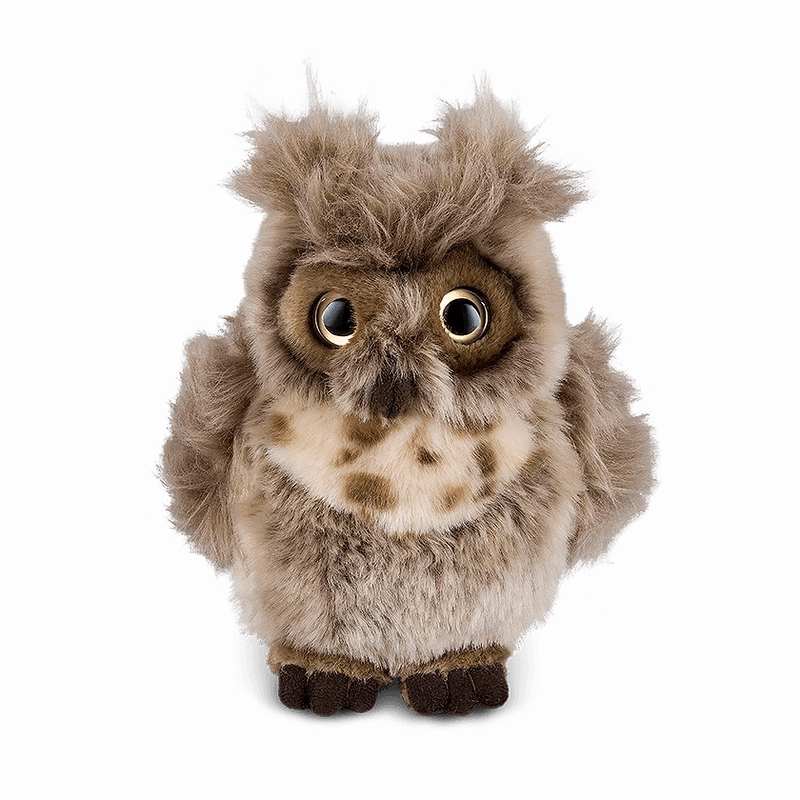 LIVING NATURE Brown Owl Soft Toy 18cm