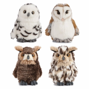 LIVING NATURE Owl Soft Toy Assortment