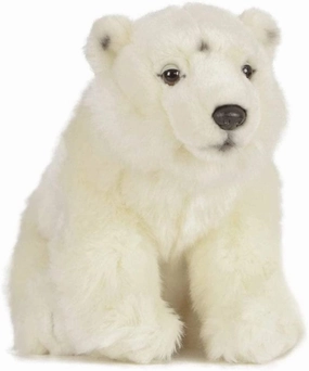 LIVING NATURE Polar Bear 23cm Soft Toy