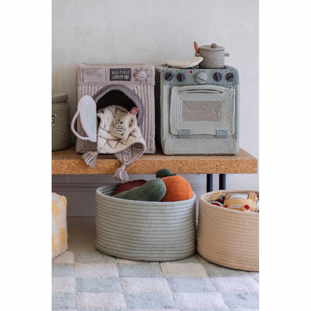 Lorena Canals Kitchen Play Basket Kitchen - 28x30x33cm (Pre-Order; Est. Delivery in 4-8 Weeks)