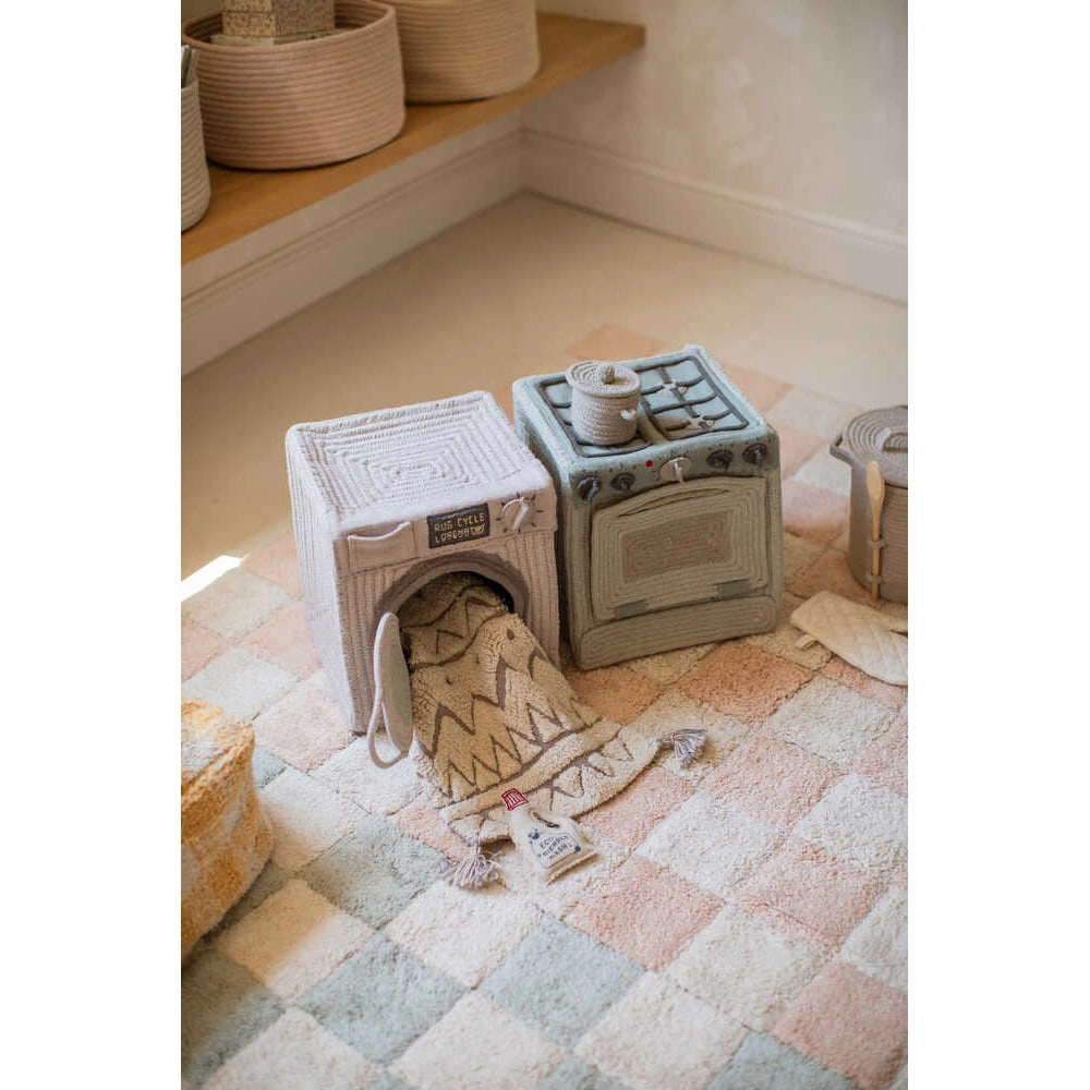 Lorena Canals Kitchen Play Basket Washing Machine - 28x30x33cm