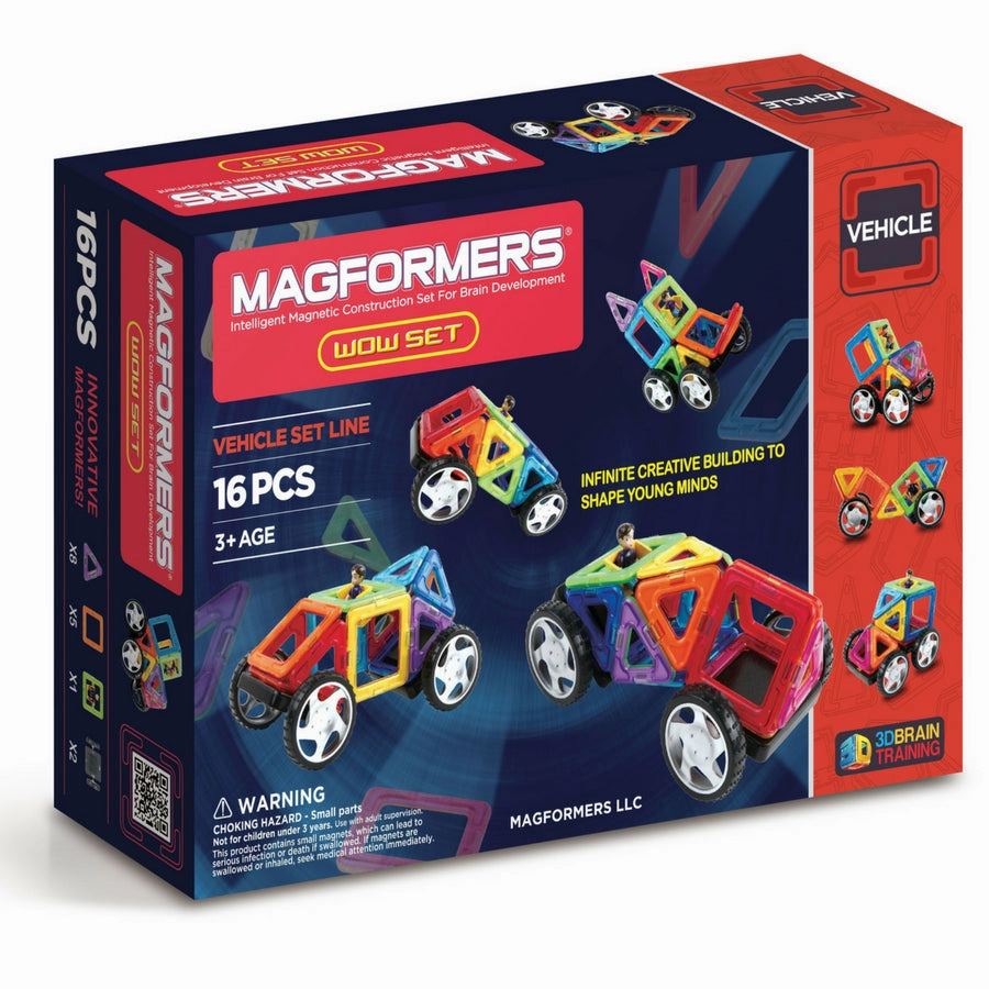 Magformers - Vehicles WOW Set 16 Pieces