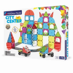 Magna-Tiles - City Centre 110 Piece | The Original Magnetic Tile