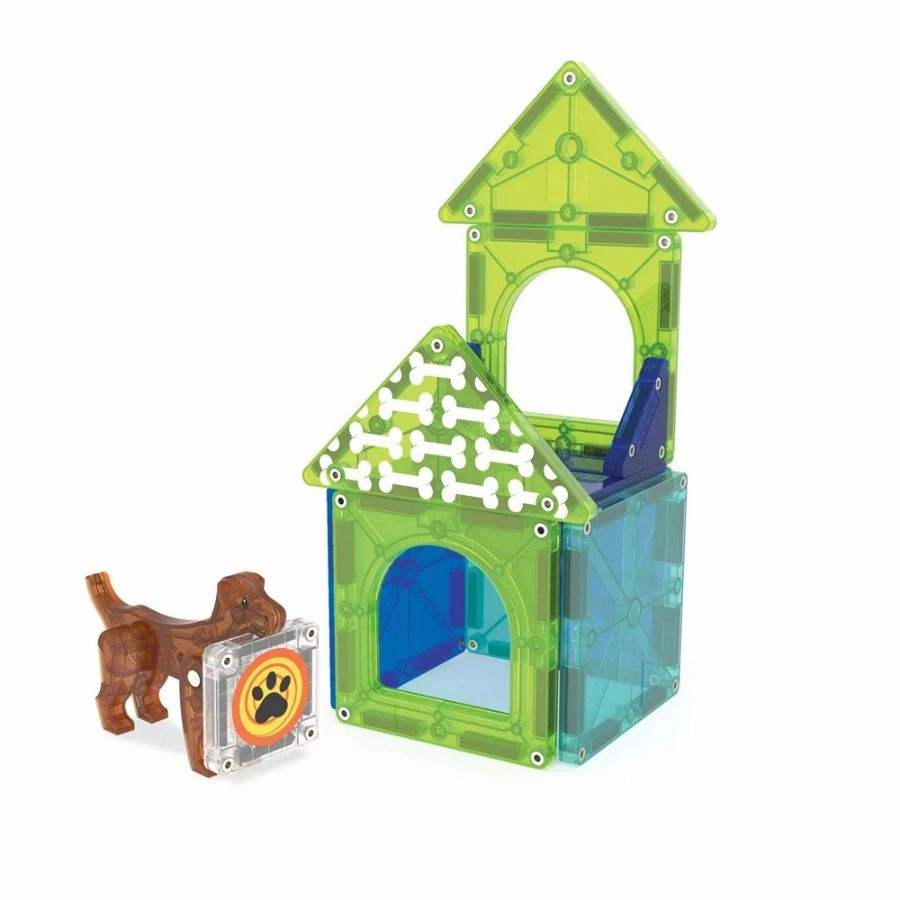 Magna-Tiles - Dog House 13 Pieces - The Original Magnetic Tile