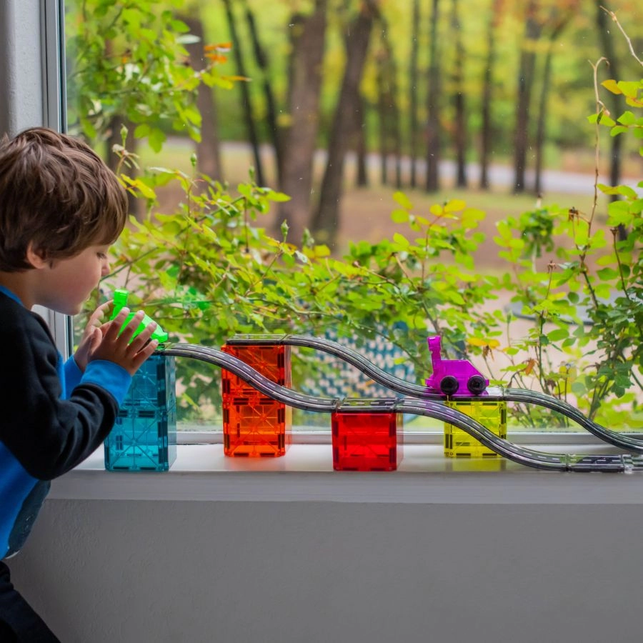 Magna-Tiles - Downhill Duo 40 Piece Set | Magna-Tiles in Motion