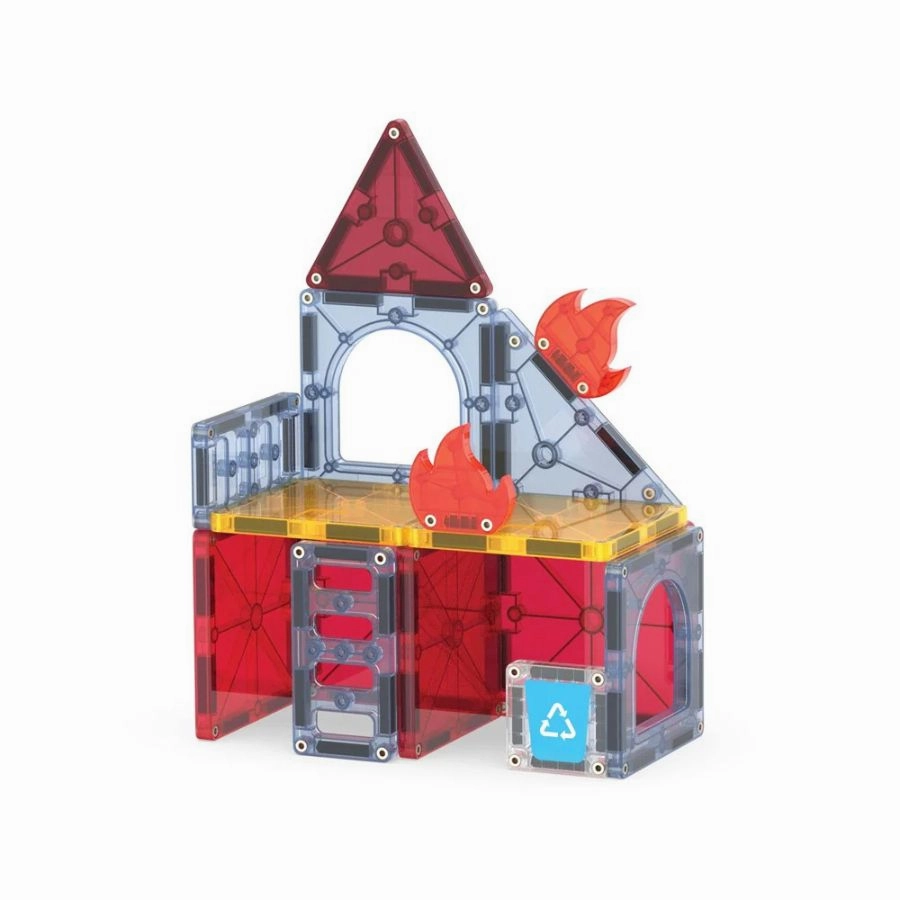 Magna-Tiles - Fire Rescue 27 Piece | The Original Magnetic Tile