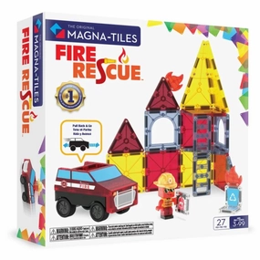 Magna-Tiles - Fire Rescue 27 Piece | The Original Magnetic Tile