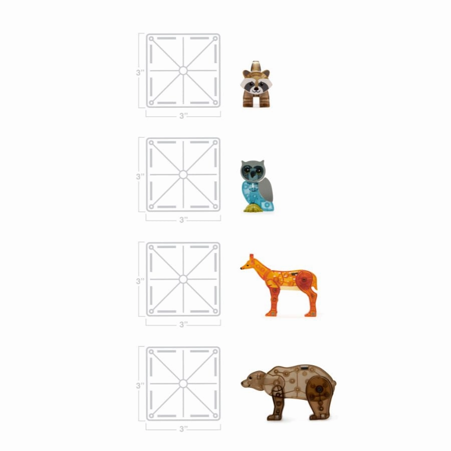 Magna-Tiles - Forest Animals 25-Piece Set Magnetic Tiles