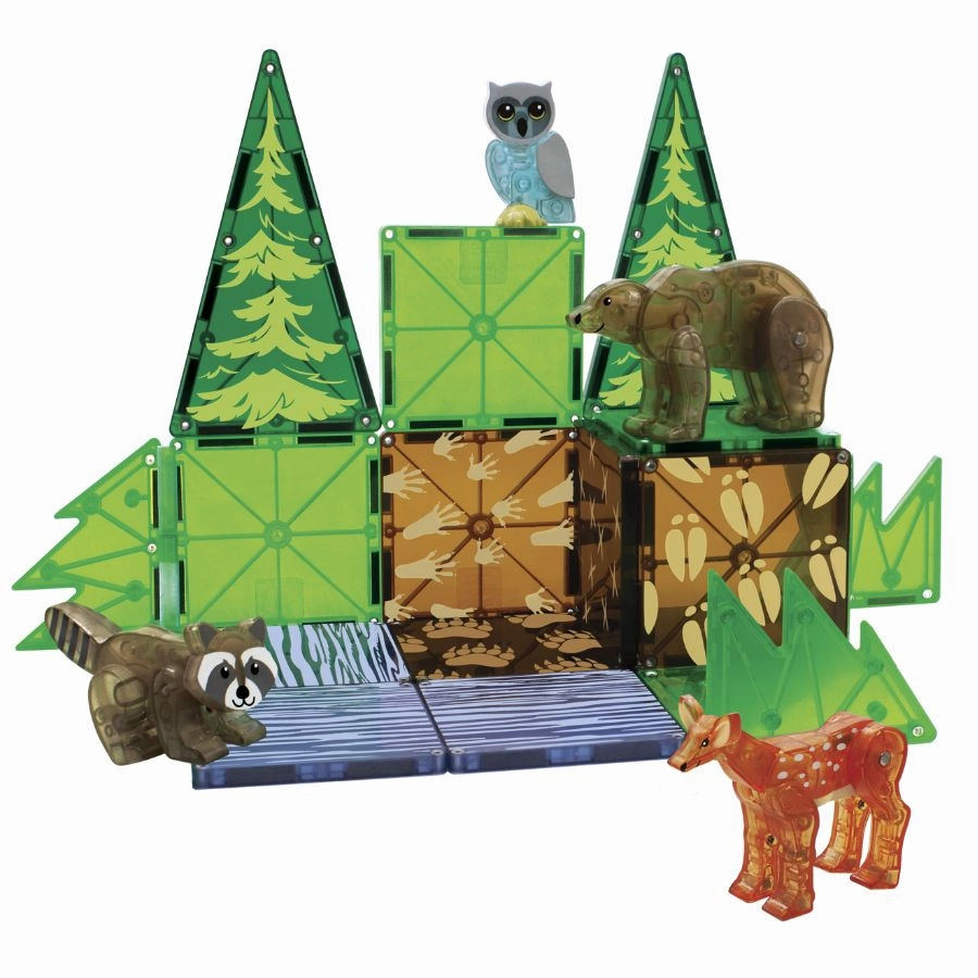 Magna-Tiles - Forest Animals 25-Piece Set Magnetic Tiles