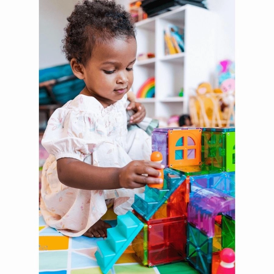 Magna-Tiles - Metropolis 110-Piece Magnetic Tiles
