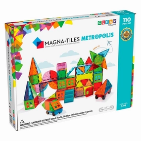 Magna-Tiles - Metropolis 110-Piece Magnetic Tiles