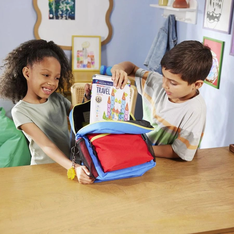 Magna-Tiles - microMAGS Travel Set Deluxe 55 Pieces | The Original Magnetic Tile
