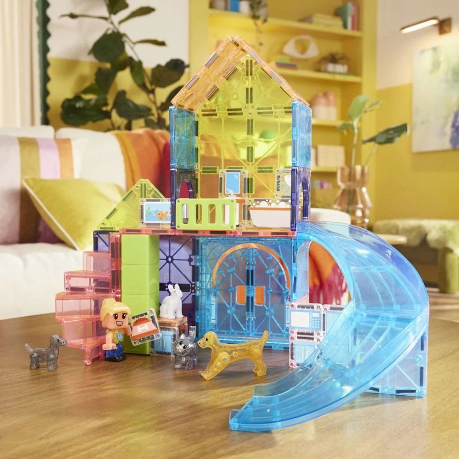 Magna-Tiles - Pet Playhouse 50 Piece The Original Magnetic Tile