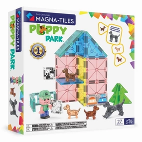 Magna-Tiles - Puppy Park 27 Piece Set The Original Magnetic Tile