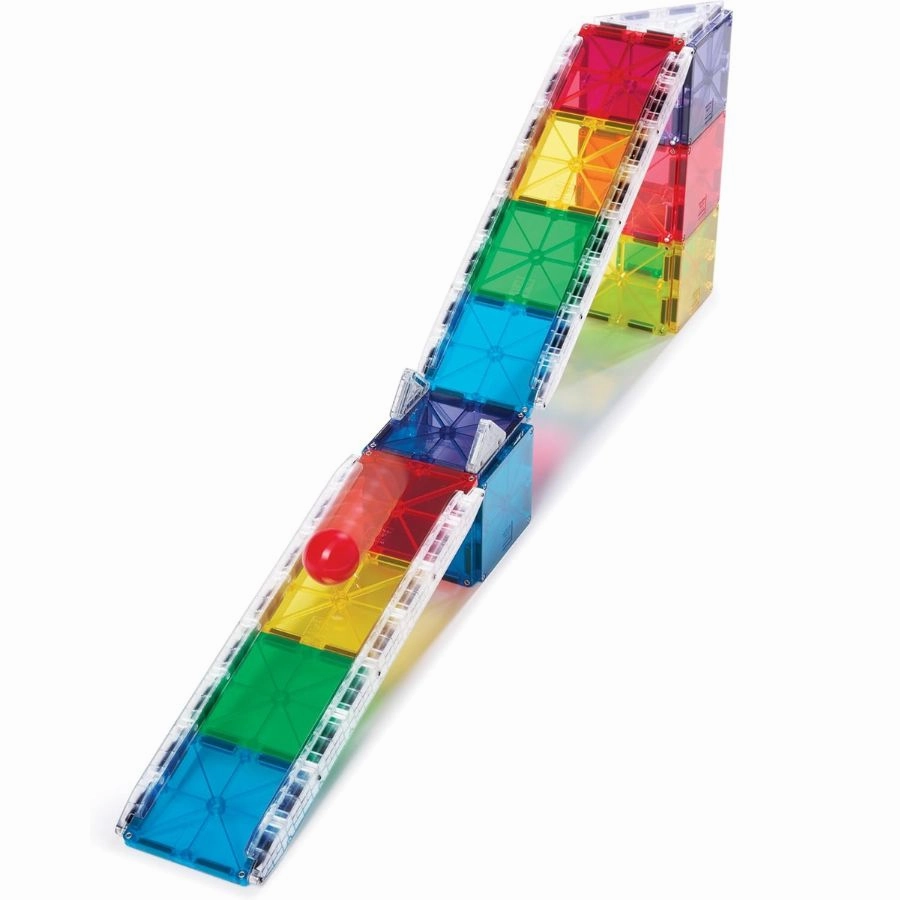 Magna-Tiles -  Rail Racers 33 Piece Magnetic Construction Set