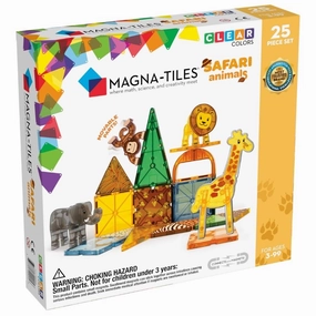 Magna-Tiles - Safari Animals 25-Piece Set Magnetic Tiles