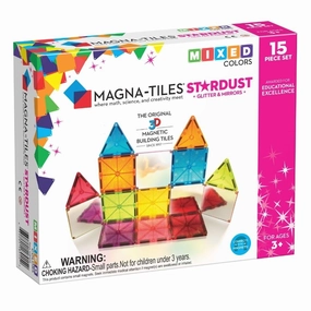 Magna-Tiles - Stardust 15-Piece Set Magnetic Tiles