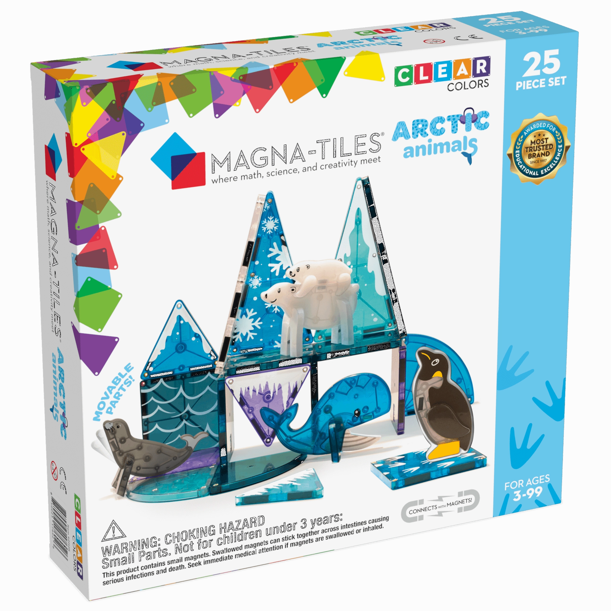 MAGNA-TILES Arctic Animals 25 Piece Set