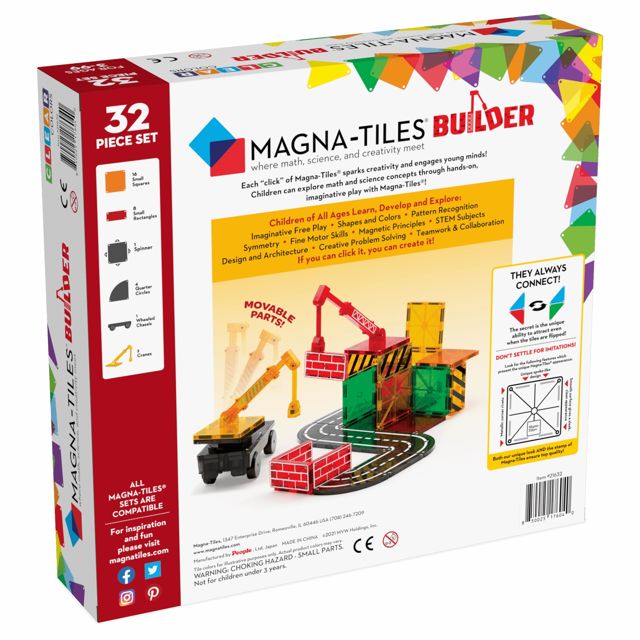 MAGNA-TILES Builder 32 Piece Set