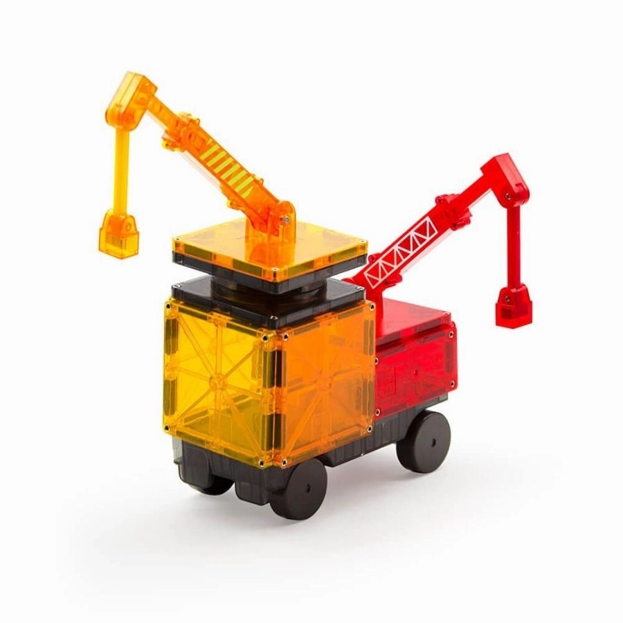 Magna-Tiles: Builder Clear Colours 32 pieces Magnetic Tiles