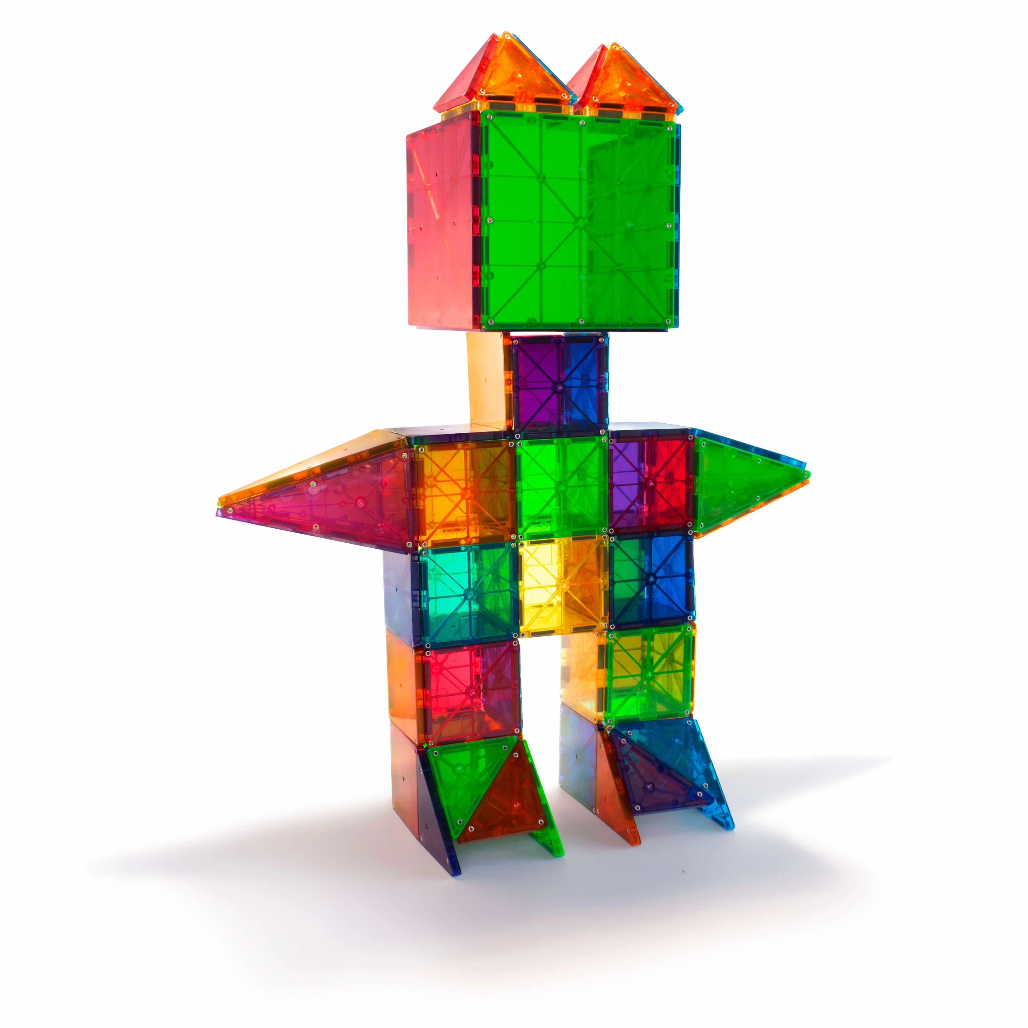 MAGNA-TILES Classic Clear Colors 100-Piece Set