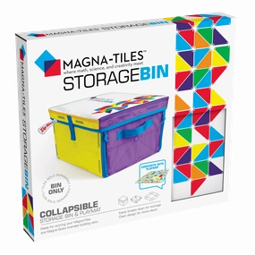 MAGNA-TILES Classic Storage Bin & Interactive Playmat