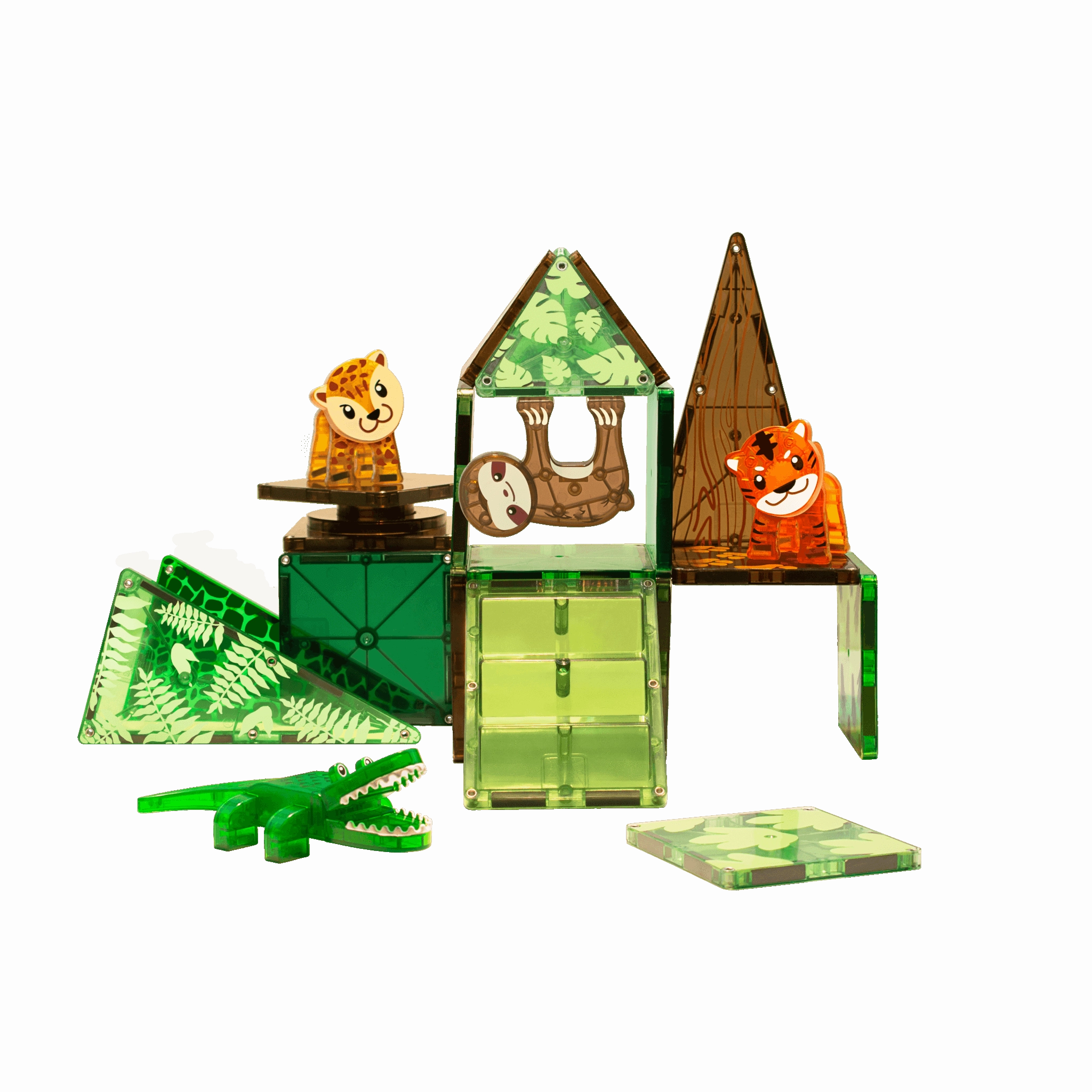 MAGNA-TILES Jungle Animals 25 Piece Set