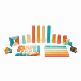 Magnetic Wooden Blocks - 42 Piece Set Sunset