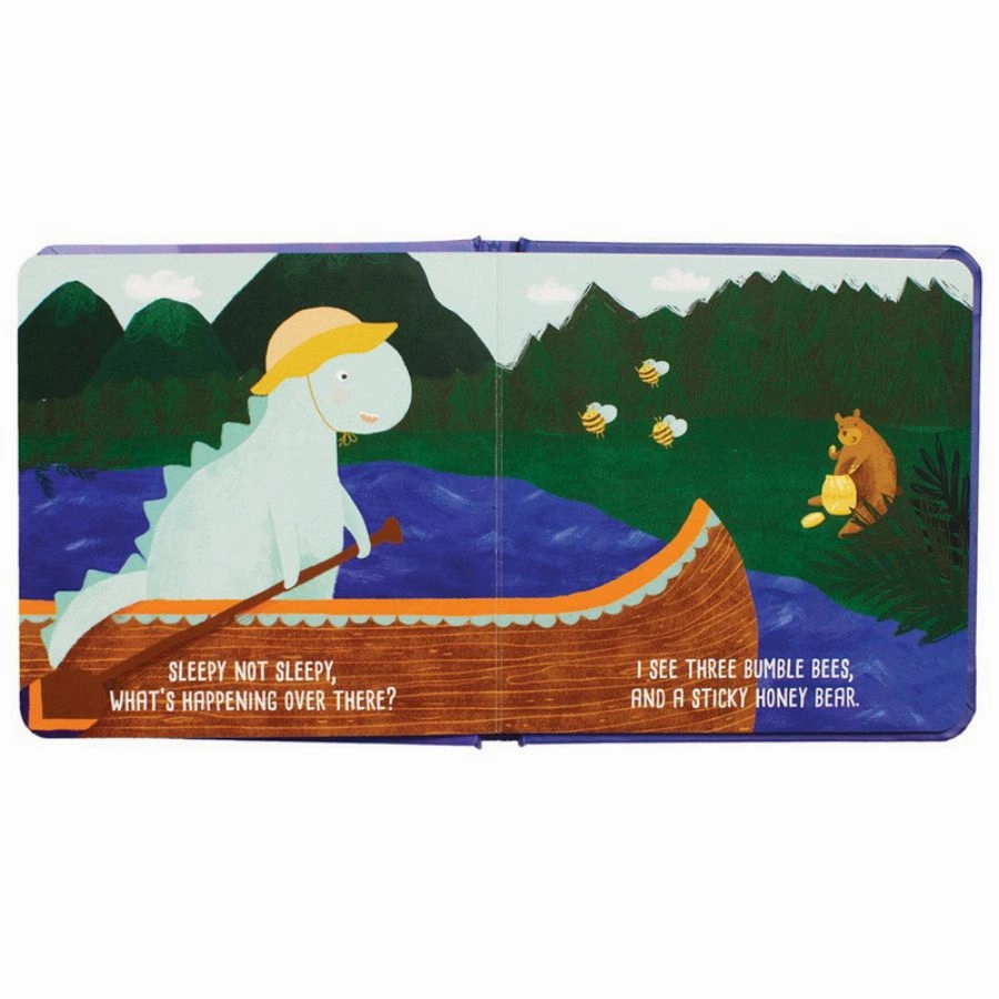 Manhattan Toy Company - Sleepy Not Sleepy Dinos Bedtime Book