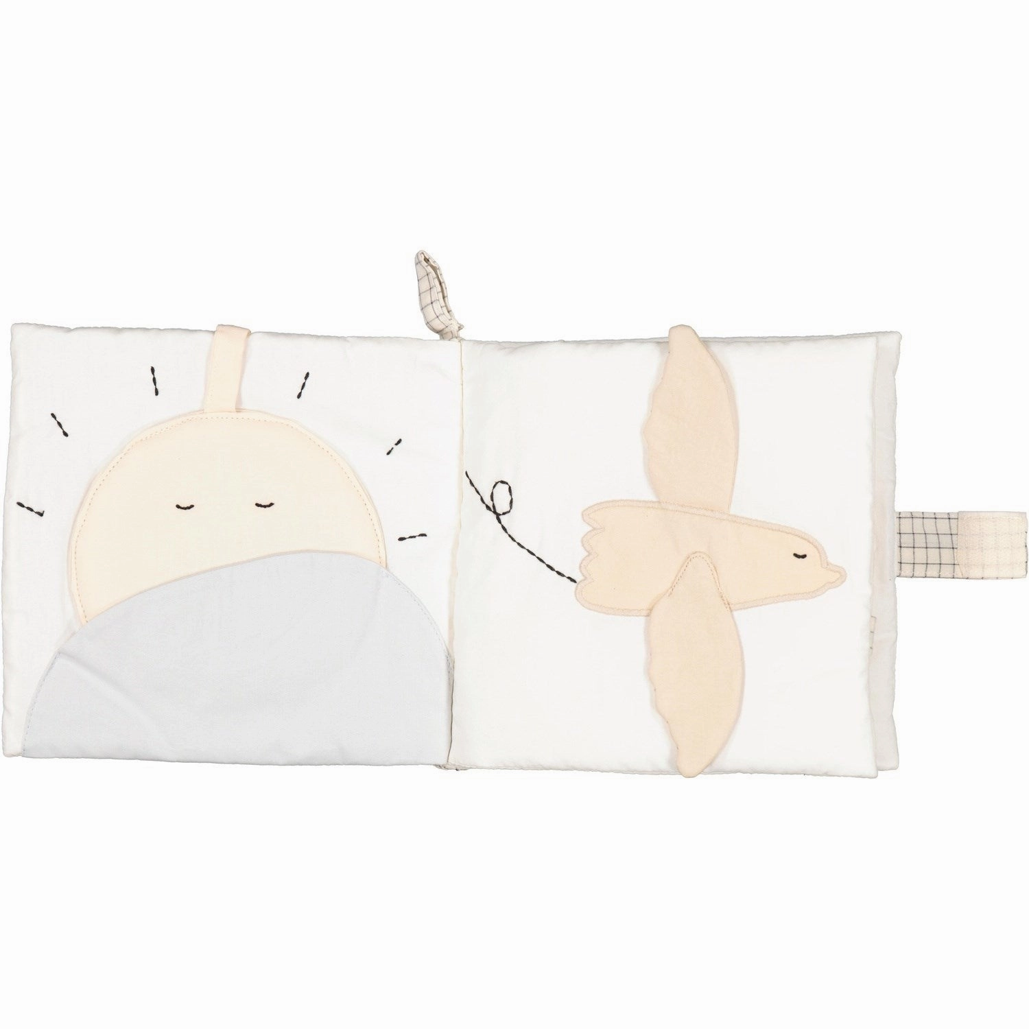MarMar Seersucker Home Deep Lake Check Fabric Activity Book