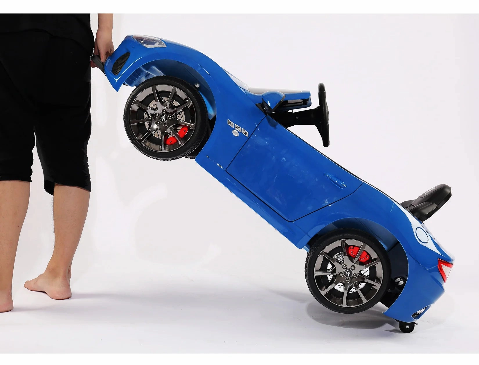Maserati GranCabrio 12V Battery Ride-on Car with Remote Control - Blue