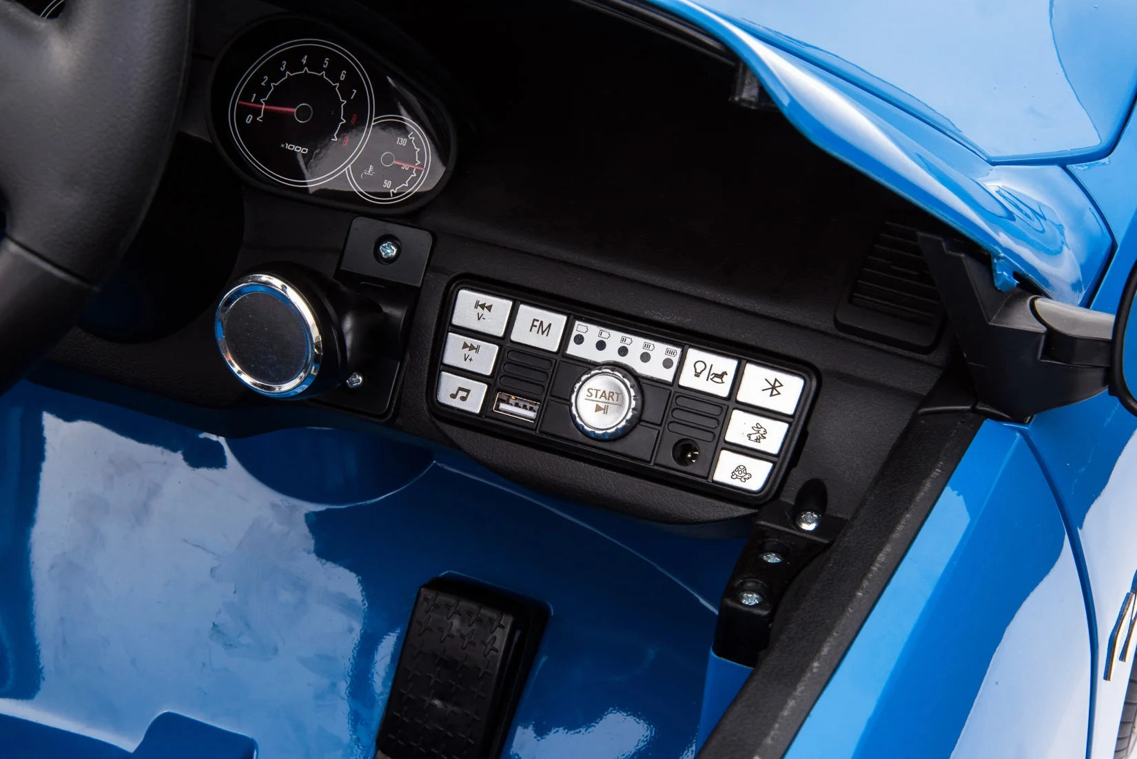 Maserati GranCabrio 12V Battery Ride-on Car with Remote Control - Blue