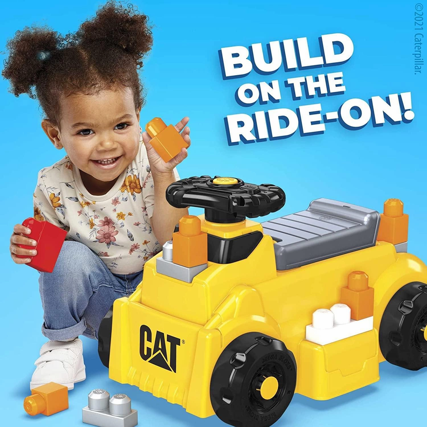 Mega Bloks CAT Build 'n Play Ride-on Car with Blocks