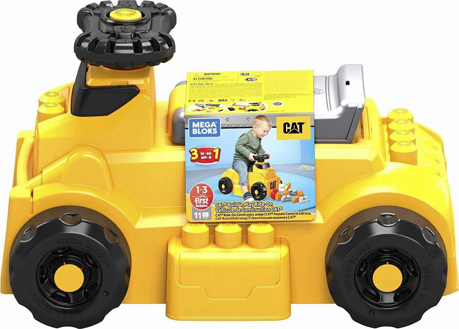 Mega Bloks CAT Build 'n Play Ride-on Car with Blocks