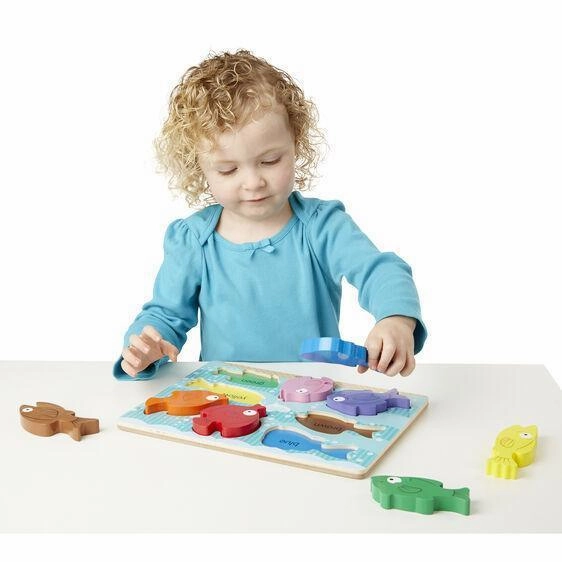 Melissa & Doug 19003 Chunky Puzzle - Colourful Fish