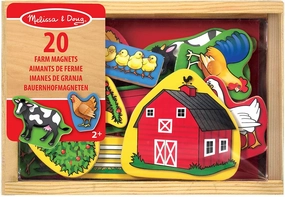 Melissa & Doug 19279 Wooden Farm Magnets, Small