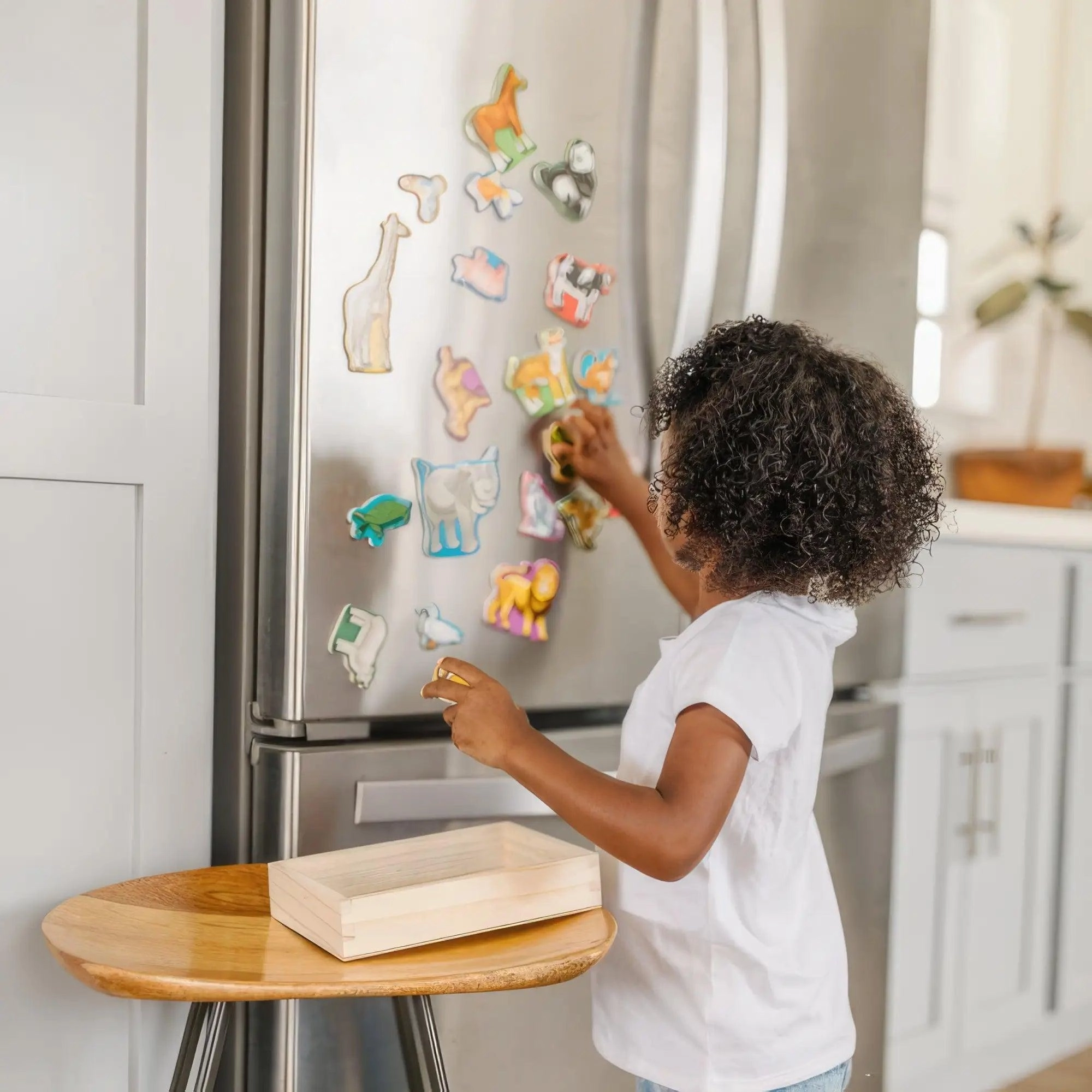 Melissa & Doug 20 Wooden Animal Magnets