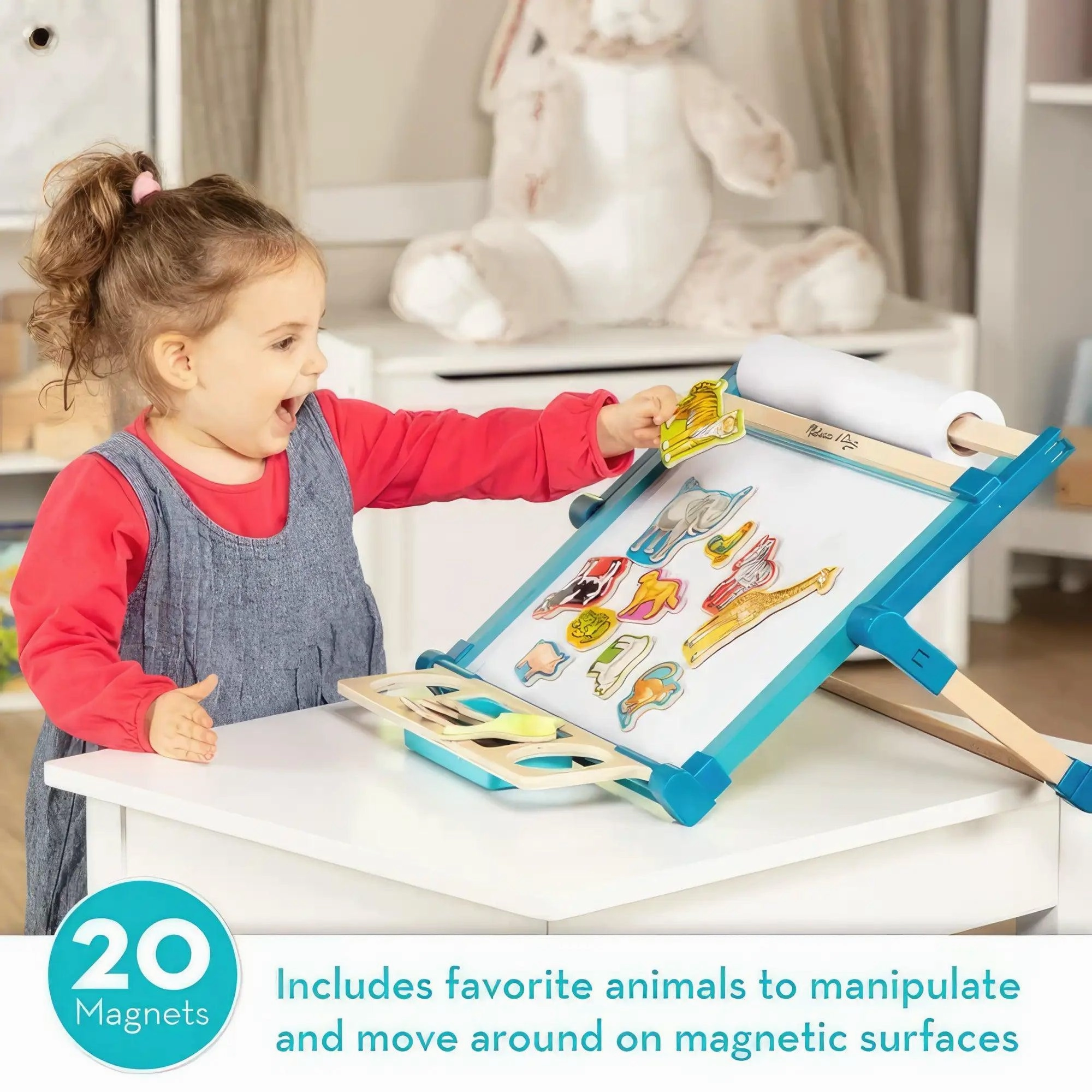 Melissa & Doug 20 Wooden Animal Magnets