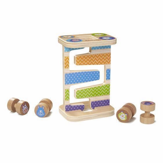 Melissa & Doug 40125 First Play Wooden Safari Zig-Zag Tower