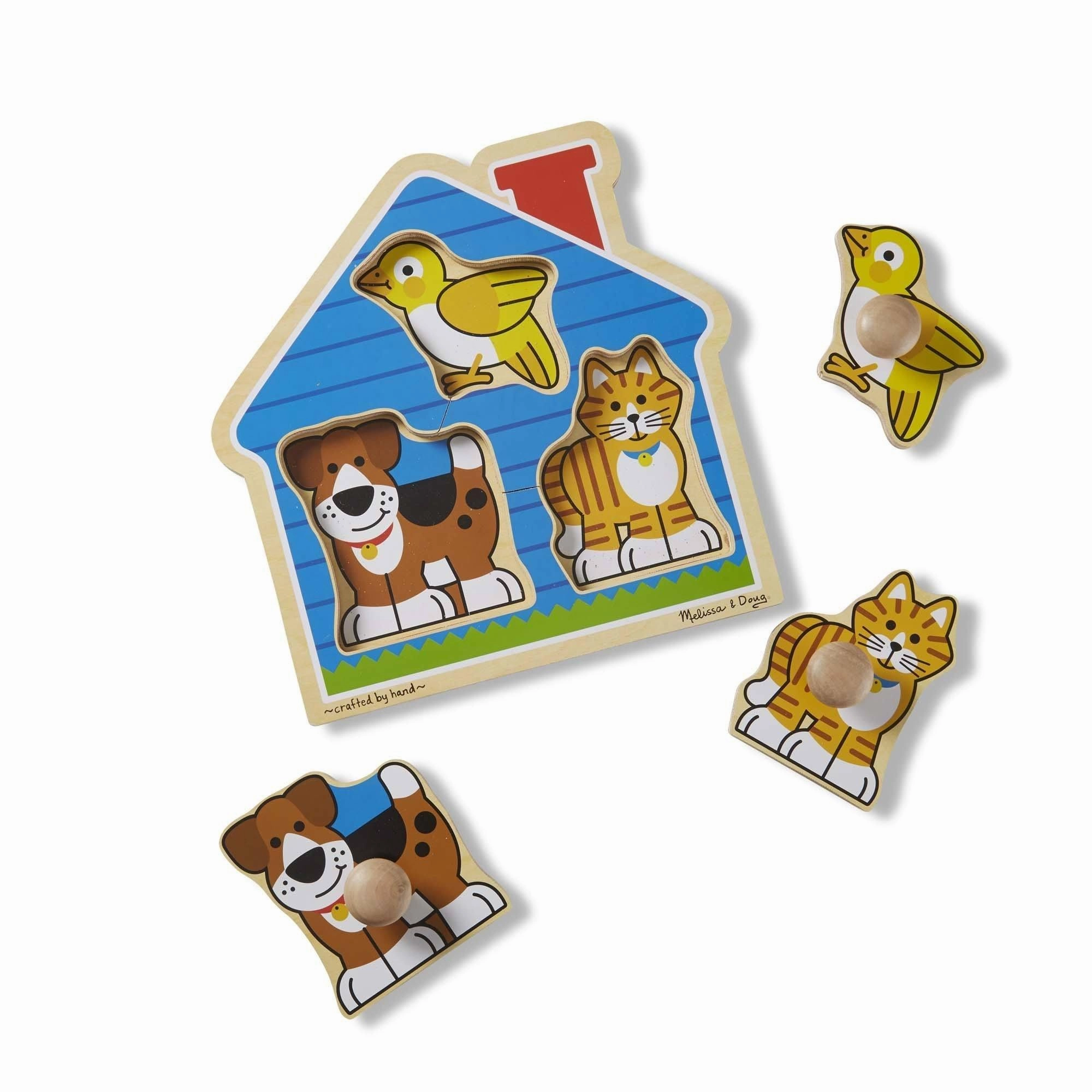 Melissa & Doug First Shapes Jumbo Knob Peg Puzzle
